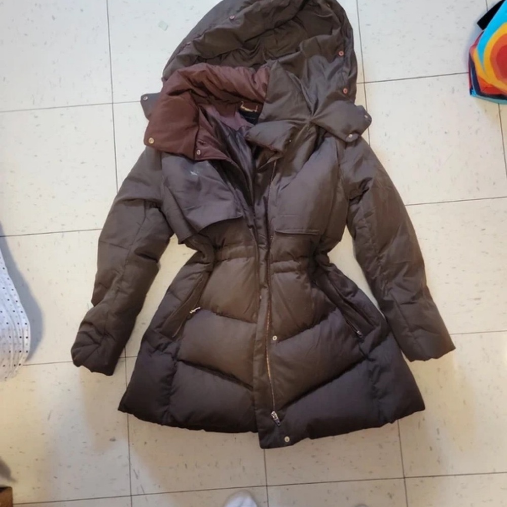 Women's Chocolate Brown Puffer Jacket